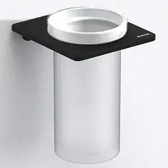 Склянка для зубних щіток Sonia S-Cube 169924 чорний - фото 1
