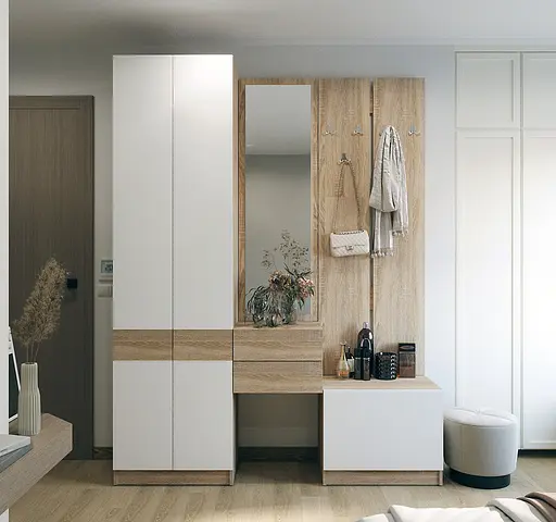 Вішалка з тумбою Doros Сола Дуб сонома ДСП 60х40х215 (44900346) - фото 2