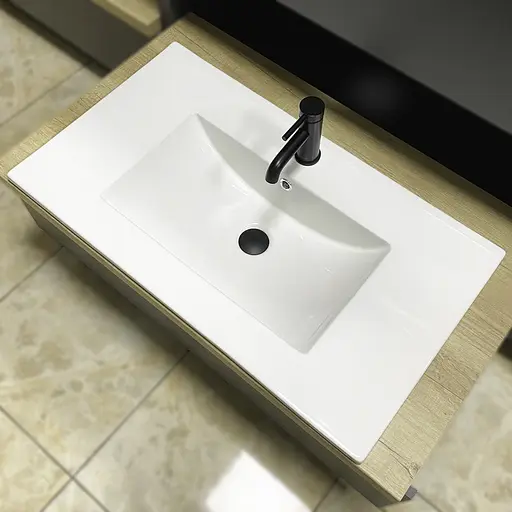 Умивальник VBI Ferrara 80 white врізний VBI-018044, Білий - фото 2