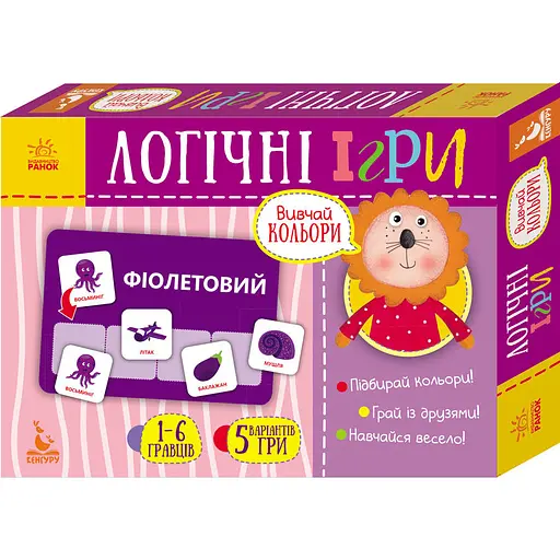 Логічна гра Ranok Creative Вивчай кольори 24 картки 918001