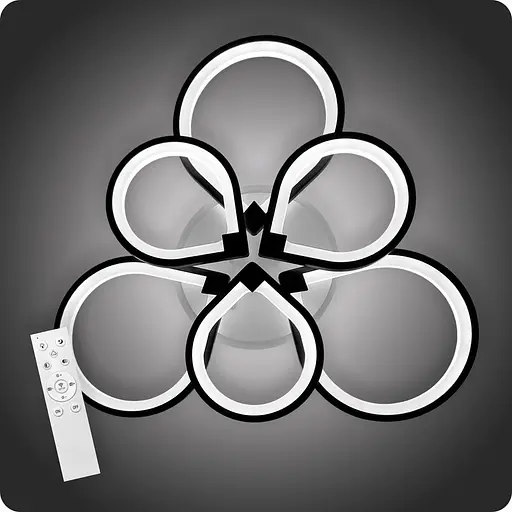 Люстра світлодіодна 517 Light 3color з пультом 198Вт Чоний (01258) - фото 1