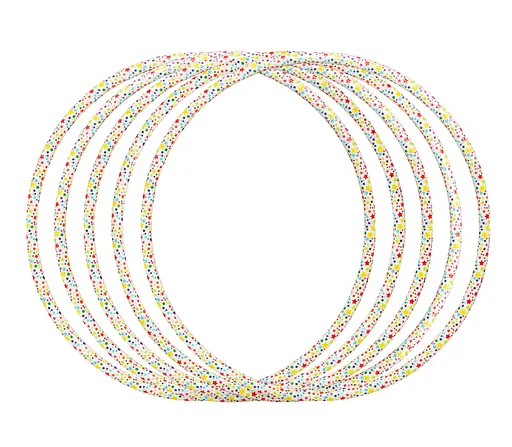 Обруч №2 Звездочка Бамсик, диаметр 75 см (в ассортименте) - фото 2