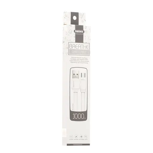 Кабель Remax RC -029m USB to MicroUSB 1 м белый - фото 1