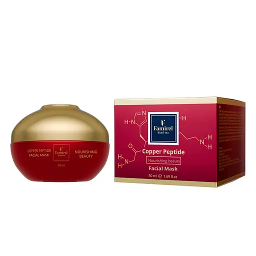 Живильна маска для обличчя з пептидами міді Famirel Copper Peptide Facial Mask, 50 мл - фото 3