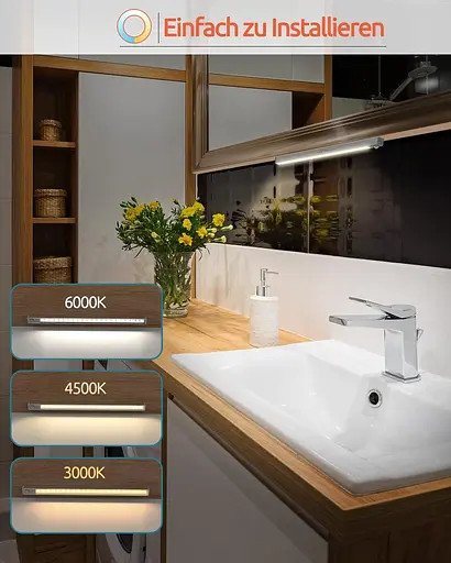 Світлодіодне освітлення для шафи 44 Світлодіодне освітлення для шафи з датчиком руху, USB-акумуляторна батарея, 4 режими - фото 3