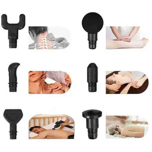 Масажний пістолет Heckermann 20 в 1 + чохол - фото 5