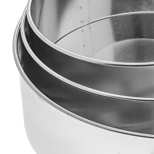 Набір круглих форм зі знімним дном для збирання тортів та випікання коржів торта 18.5/23/26 см, Master Class Сірий 84794 - фото 4