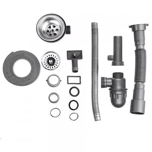 Кухонная мойка 770x500x160 мм + сифон Wezer 7750(06) Satin, Satin - фото 7