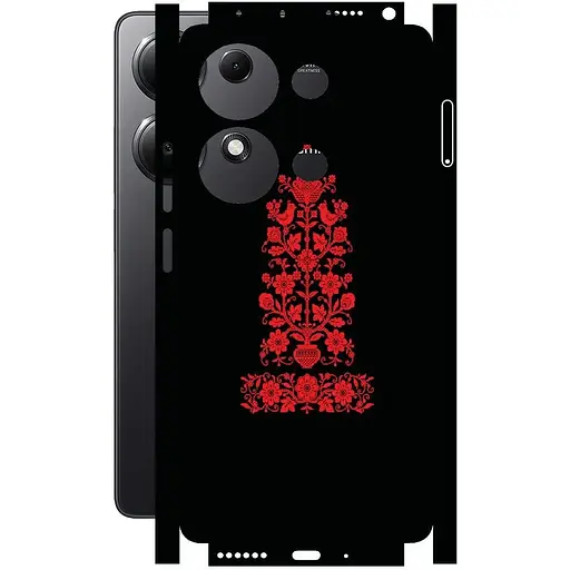Захисна плівка StatusSKIN для Xiaomi Redmi Note 13 Pro 4G Корпус Вініл Вишиванка 1 - фото 1