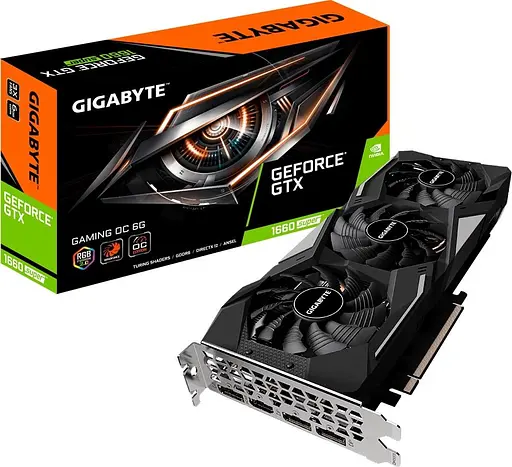 Видеокарта Gigabyte GTX 1660 6Gb Super Gaming OC (GV-N166SGAMING OC-6GD) (GDDR6, 192 bit, PCI-E v3.0) Б/у - фото 2