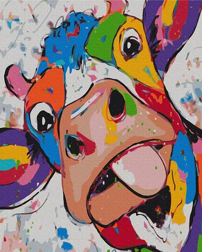 Картина за номерами на підрамнику Brushme Веселкова Мілка