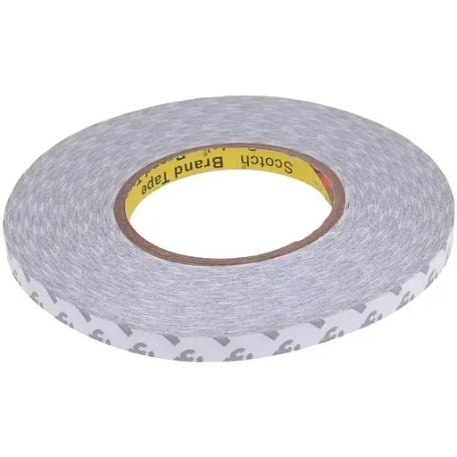 Скотч двосторонній ширина 5 мм білий - фото 1