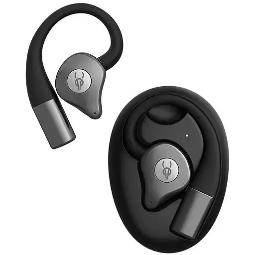 Спортивні Bluetooth навушники Sabbat Q12 Ink Black відкритого типу чорні