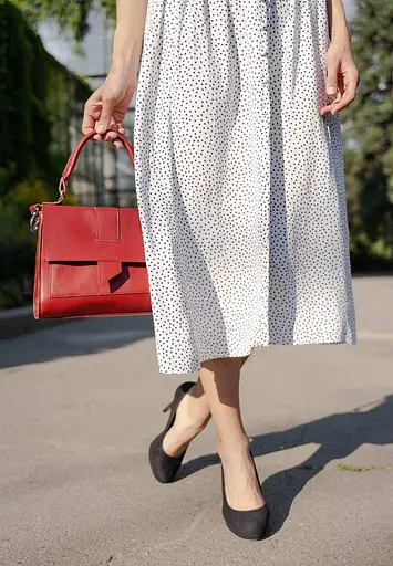 Жіноча шкіряна сумка Ester червона - фото 3