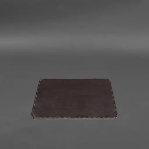 Коврик для мышки BlankNote из натуральной кожи 1.0 темно-коричневый краст  - фото 3
