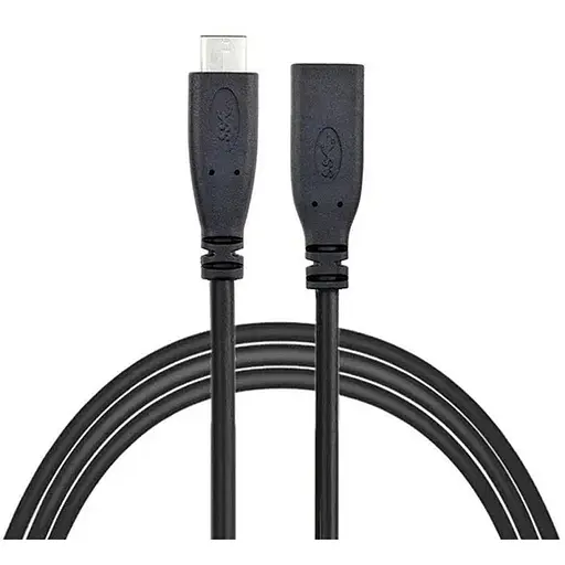 Кабель-подовжувач USB3.1 Type-C M - Type-C F 1.0 м Gen2, 20 Gbps, 4K 60Hz, 100W 5A