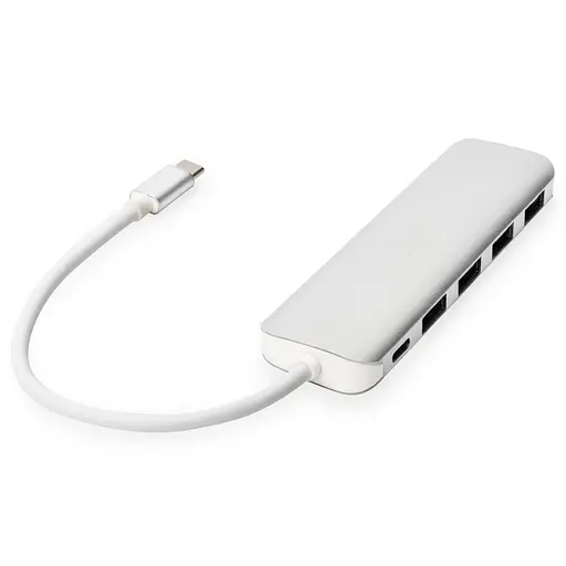 USB-Хаб Digitus USB-C 4xUSB-A/USB-C (DA-70242-1) - фото 2