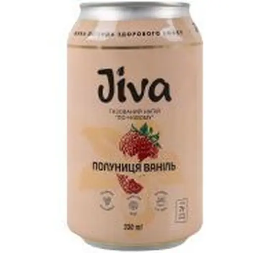 Напиток соковый Jiva Клубника - Ваниль с подсластителем 330 мл