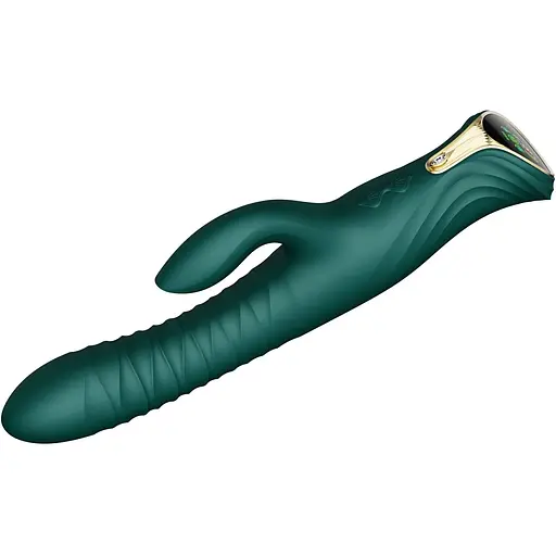 Пульсатор-кролик з вібрацією Zalo Mose Turquoise Green