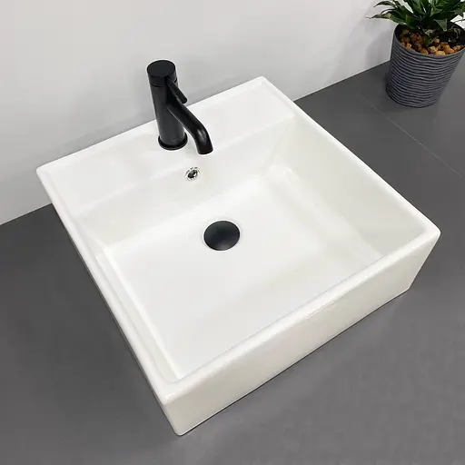 Умивальник VBI Teramo white накладний підвісний VBI-014701, Білий - фото 4