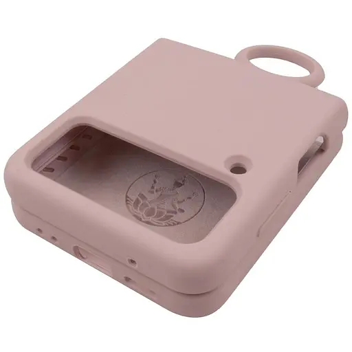 Чехол Foldables Silicone Cover Lakshmi AAA для Samsung Galaxy Z Flip4 Розовый / Pink Sand - фото 4