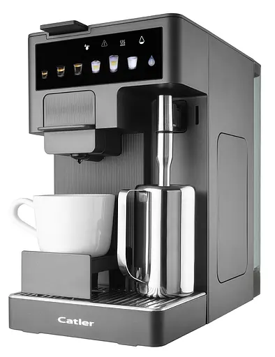 CATLER Кофеварка Catler капсульная Renzo 1,6 л, капсулы, молотый кофе, сенсорное управление, автоматический капучино-машина, серый - фото 9