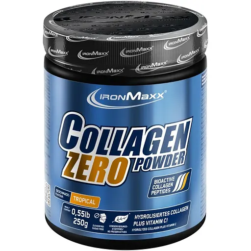 Коллаген IronMaxx Collagen Powder Zero Тропический 250 г - фото 1