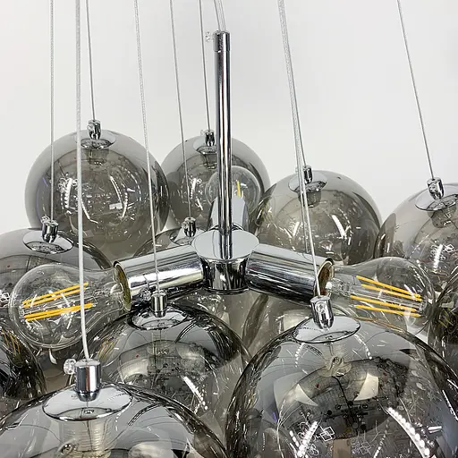 Люстра-пучок на 12 графітових плафонів Line.F MJ 140-650 CH+CR - фото 5