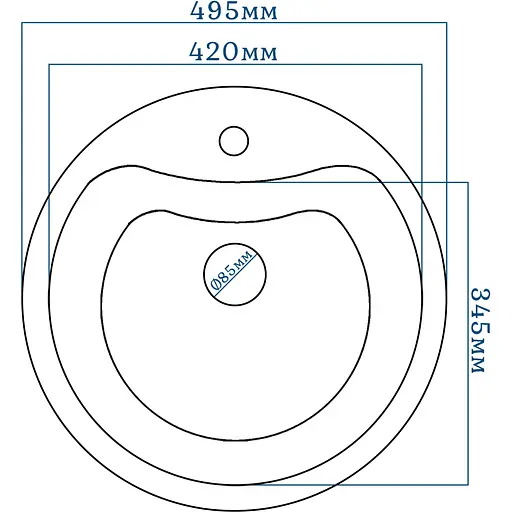 Кухонна мийка Romzha Rasa Bezhvy (402) - фото 2