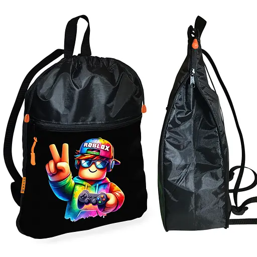Шкільний рюкзак дитячий Роблокс / Roblox + Сумка для взуття спортивної форми рюкзак-мішок хлопчикові (01826) - фото 2