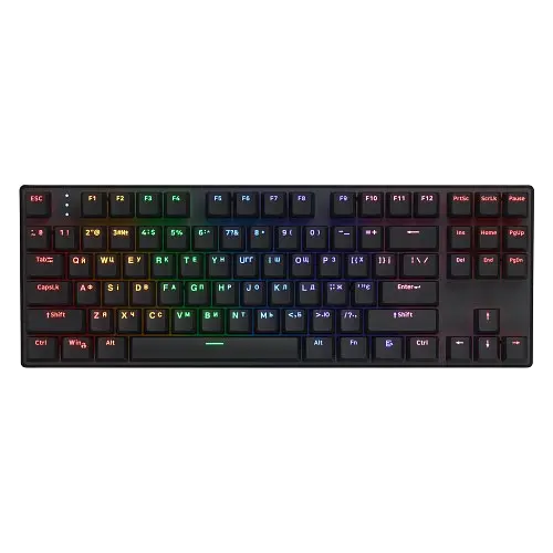 Клавиатура беспроводная Hator Icefall Rainbow Black (HTK287UA) - фото 1