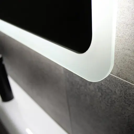 Дзеркало Dusel DE-M3011 65x80 см Сенсорне включення + підігрів + годинник / темп, Білий - фото 11