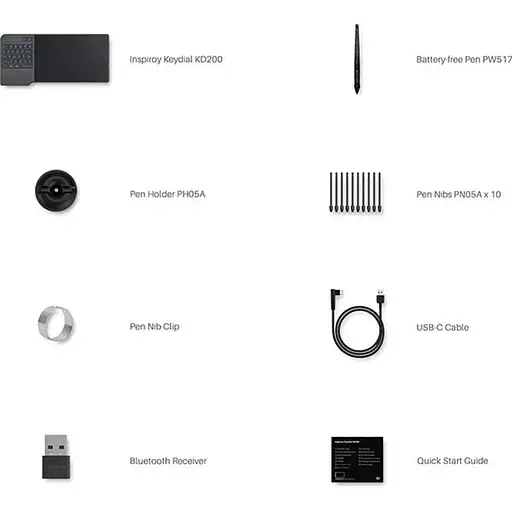 Графический планшет Huion Inspiroy Keydial KD200 [65909] - фото 4