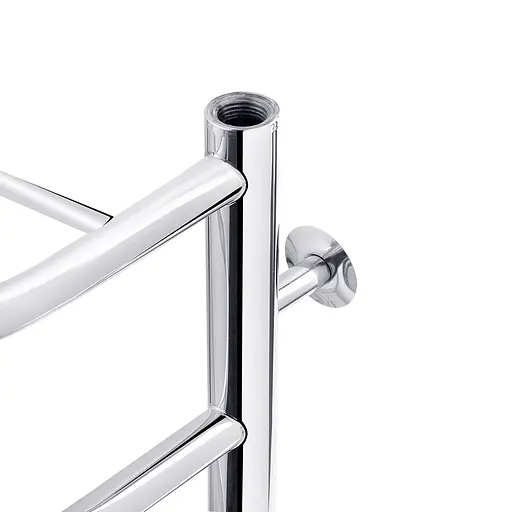 Полотенцесушитель водяной Kroner Скоба ДСп06 900x530/7 с полкой CV018527, Хром, нижнее - фото 4