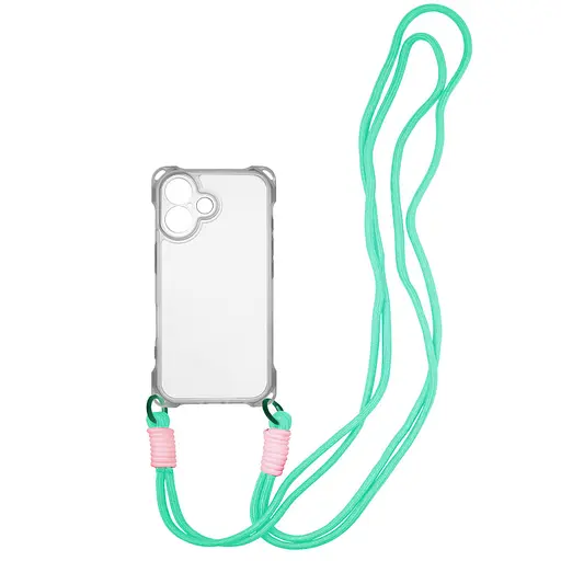 Чохол Epik TPU CrossBody with straps для Apple iPhone 16 Plus 6.7 Transparent