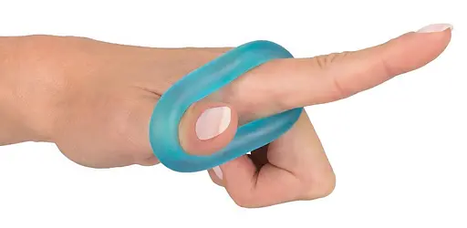 Эрекционное кольцо You2Toys Stretchy Cock Ring 4 см голубой - фото 6