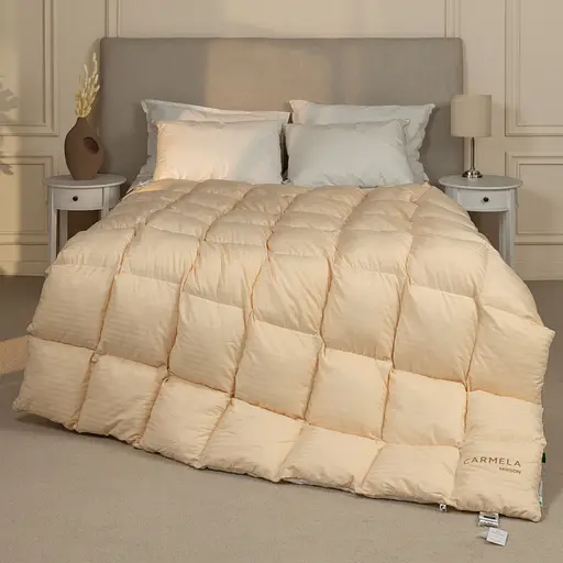 Ковдра пухова MirSon Carmela 032 полуторна 205x140 бежева (2200000003881) - фото 2