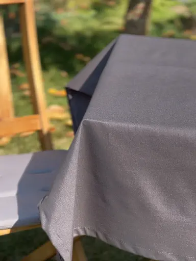 Водовідштовхувальна скатертина Мокрий асфальт 280х140 см (+ 6 серветок 30х40)