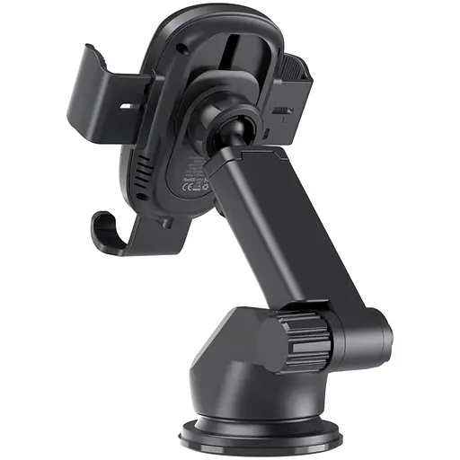Автомобільне кріплення Choetech Gravity Car Wireless 15W Charger 4.7-7.2" Black - фото 2