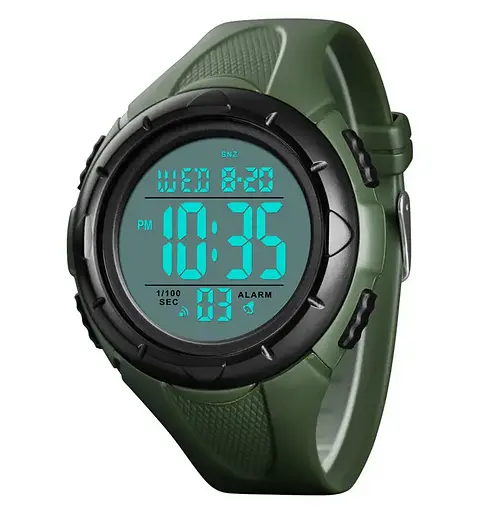 Мужские спортивные часы Skmei 1535 Dive (Зеленый) - фото 2