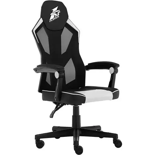 Кресло для геймеров 1stPlayer P01 Black White - фото 4