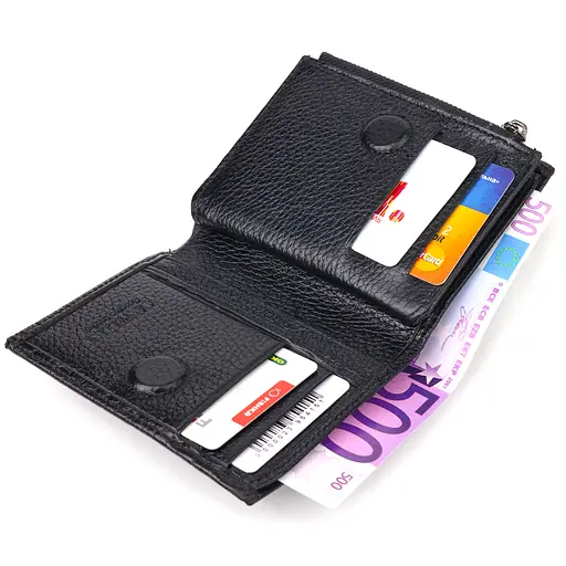 Кожаный кошелек Canpellini 9.7х11.5х1.5 см acs0025181 - фото 4