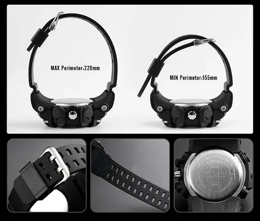 Мужские спортивные часы Skmei 1436 (Черные) - фото 5