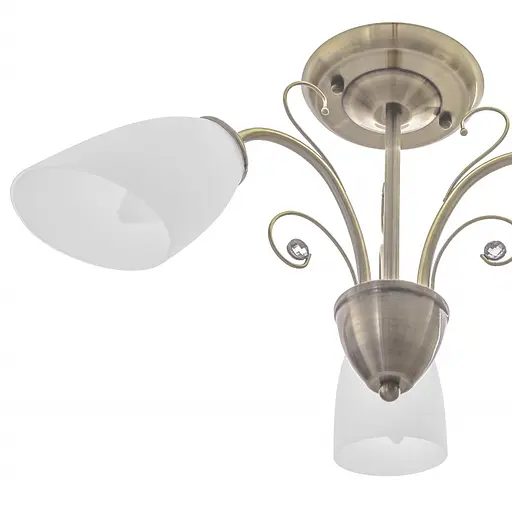 Люстра стельова Brille в спальню E27 60W BZ (LK-565C/3) - фото 3