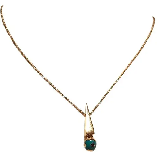 Золотое колье Столичная Ювелирная Фабрика с эмалью. 350856ж 45