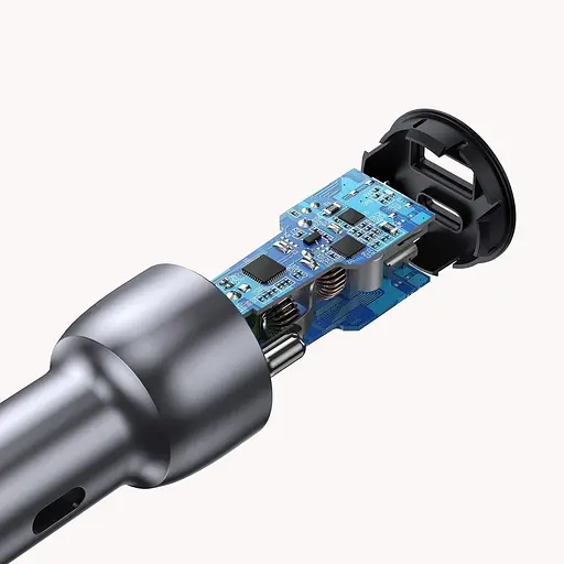 Автозарядний пристрій адаптер швидкий 52.5 вт Ugreen CD213 (60980) 2 порти USB-A + USB-C - фото 2