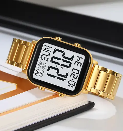 Мужские наручные часы Skmei 2259 (Золотистые с белым) - фото 4