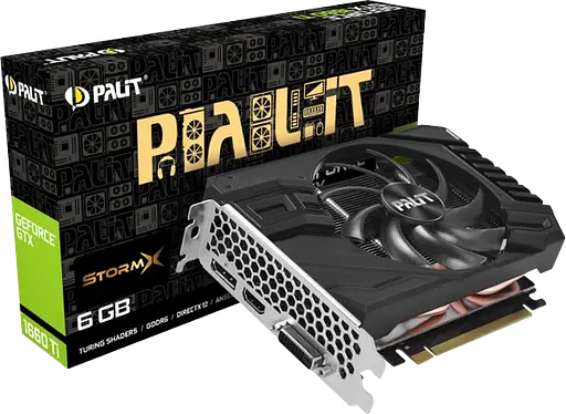 Видеокарта GeForce GTX 1660 Super 6GB Palit StormX OC (NE6166SS18J9-161F) Б/У - фото 1