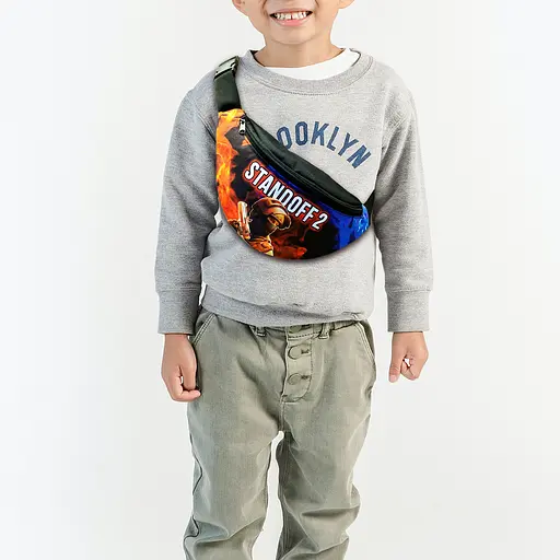 Сумка-бананка "Standoff 2" з принтом, 35х15см, дитяча, молодіжна (00001)