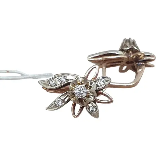 Золоті сережки Гаразд з діамантами. 303250